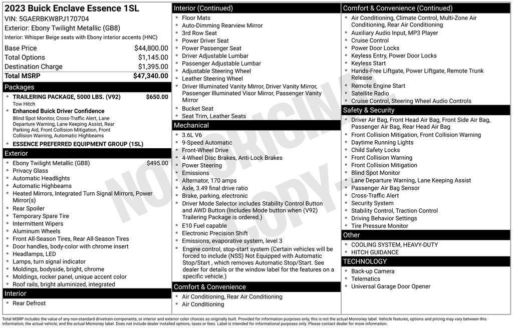2023 Buick Enclave Essence