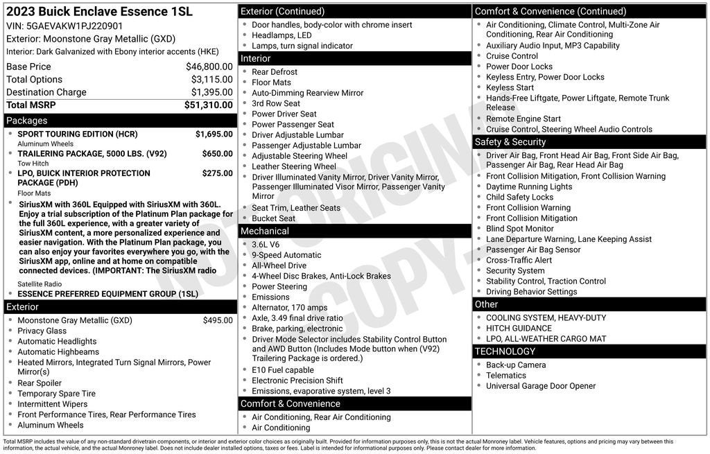 2023 Buick Enclave Essence