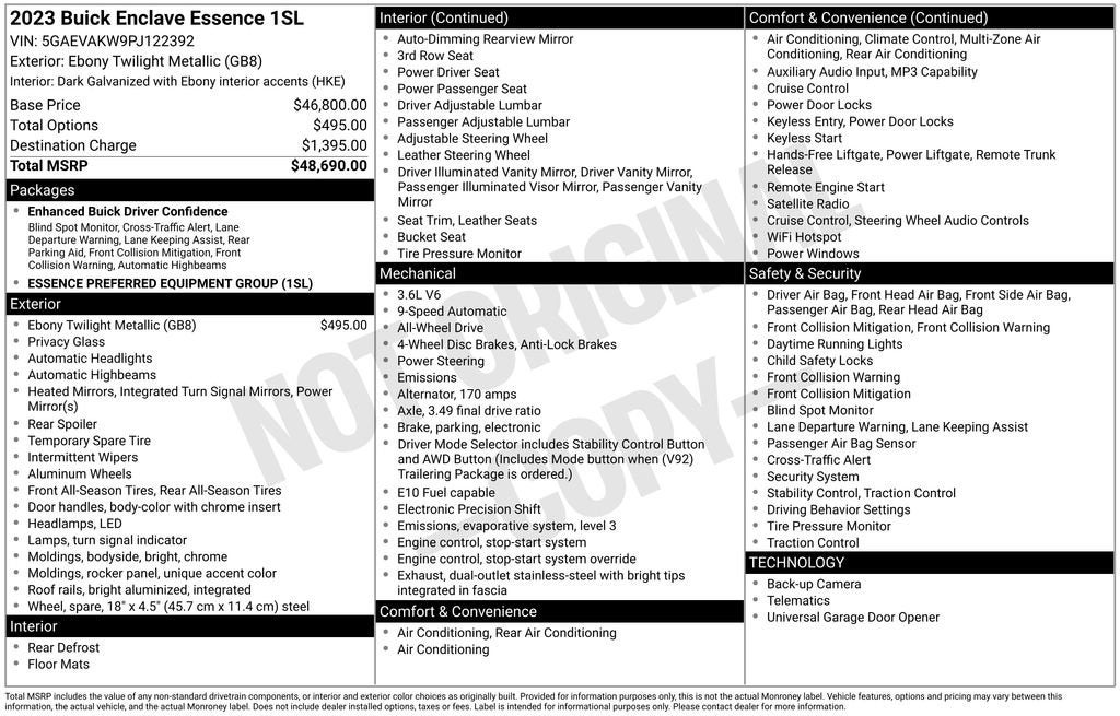 2023 Buick Enclave Essence