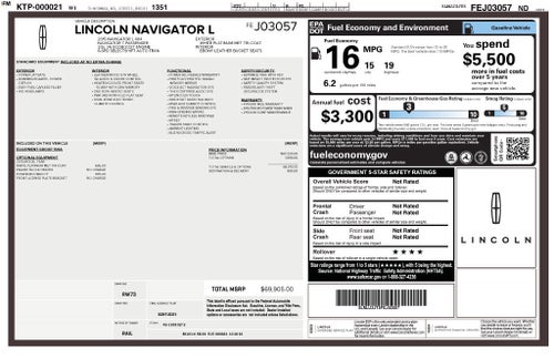 2015 Lincoln Navigator L 4DR 4WD SELECT
