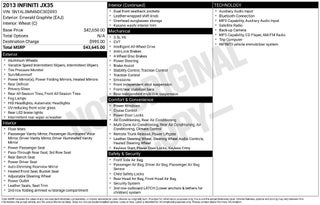 2013 INFINITI JX35 4DR AWD