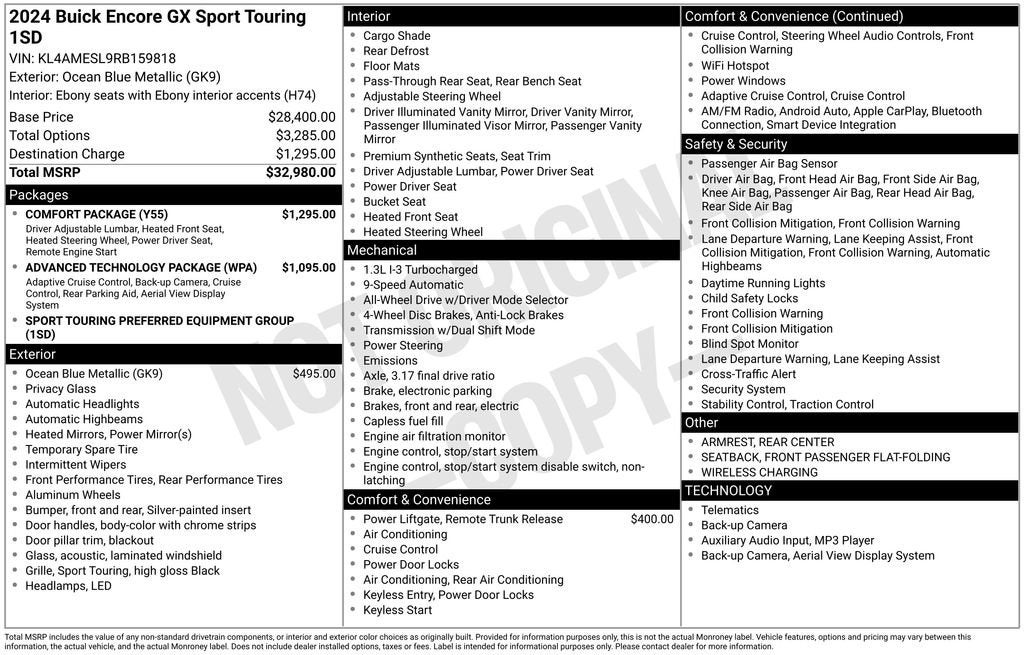 2024 Buick Encore GX Sport Touring