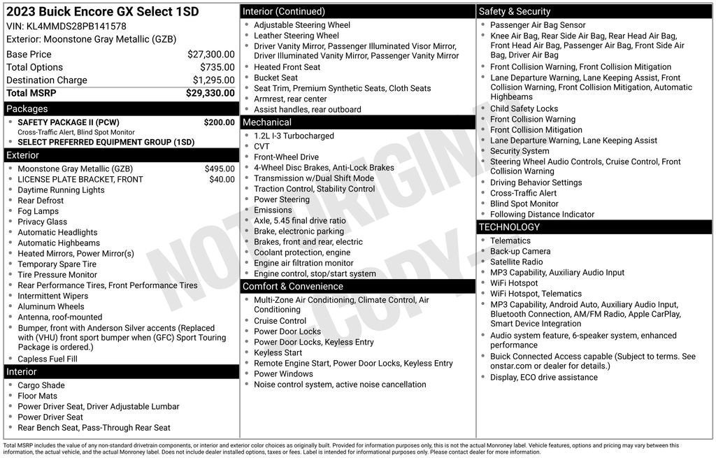 2023 Buick Encore GX Select