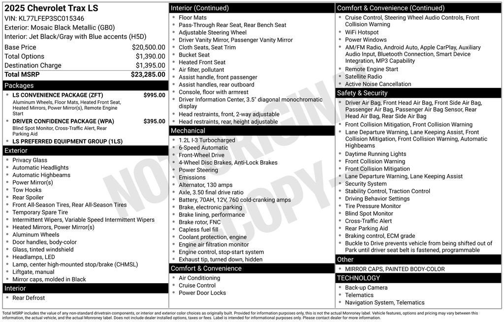 2025 Chevrolet Trax LS