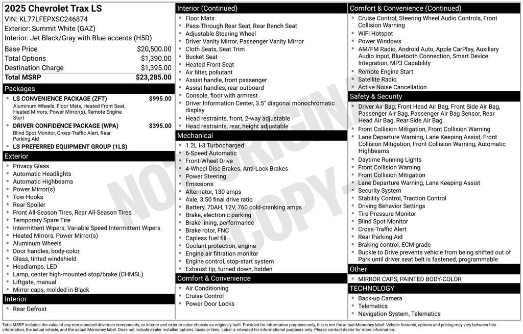 2025 Chevrolet Trax LS