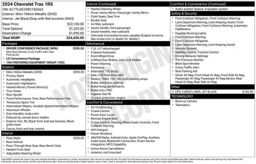 2024 Chevrolet Trax 1RS