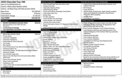 2025 Chevrolet Trax 1RS