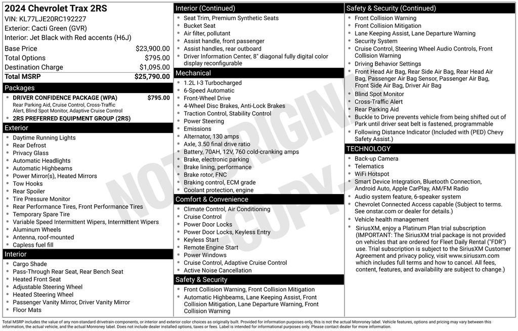 2024 Chevrolet Trax 2RS