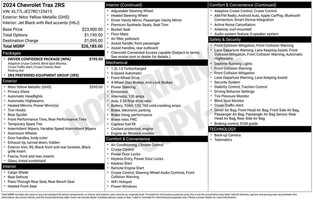 2024 Chevrolet Trax 2RS