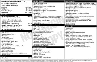 2021 Chevrolet Trailblazer LT
