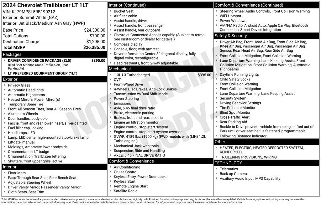 2024 Chevrolet Trailblazer LT