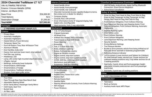 2024 Chevrolet Trailblazer LT