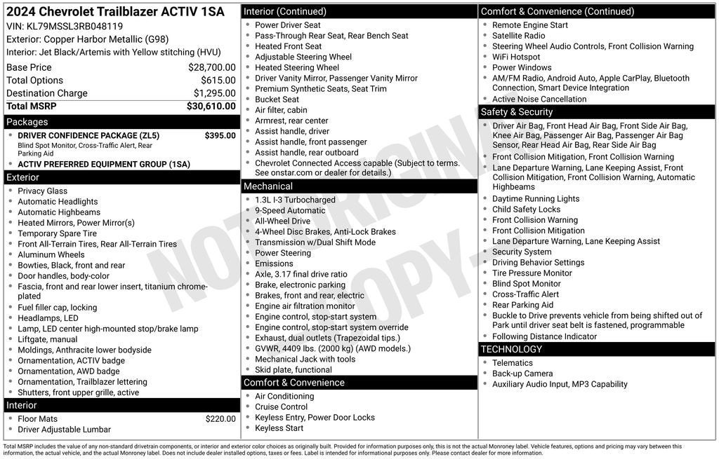 2024 Chevrolet Trailblazer ACTIV
