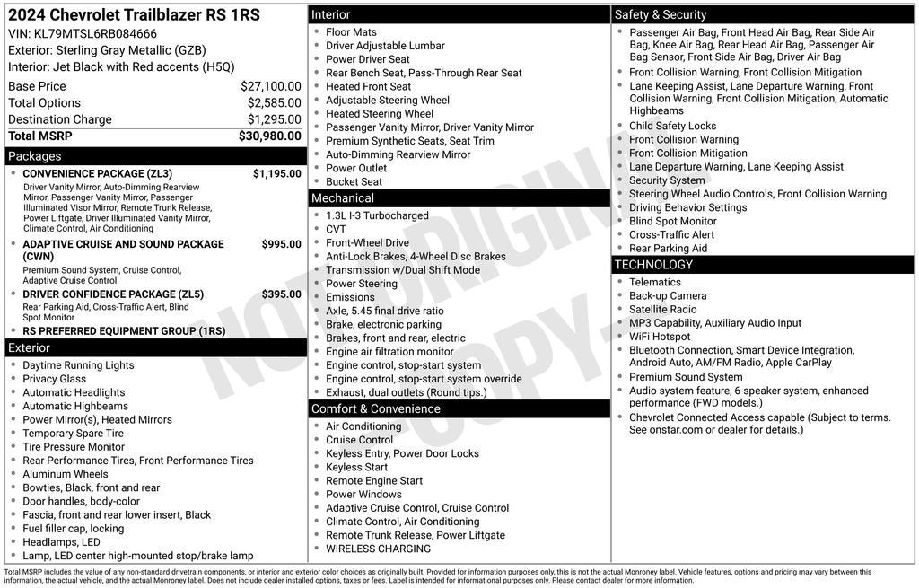2024 Chevrolet Trailblazer RS