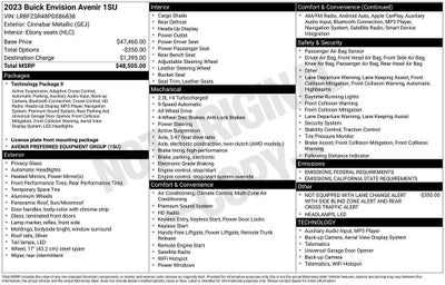 2023 Buick Envision Avenir