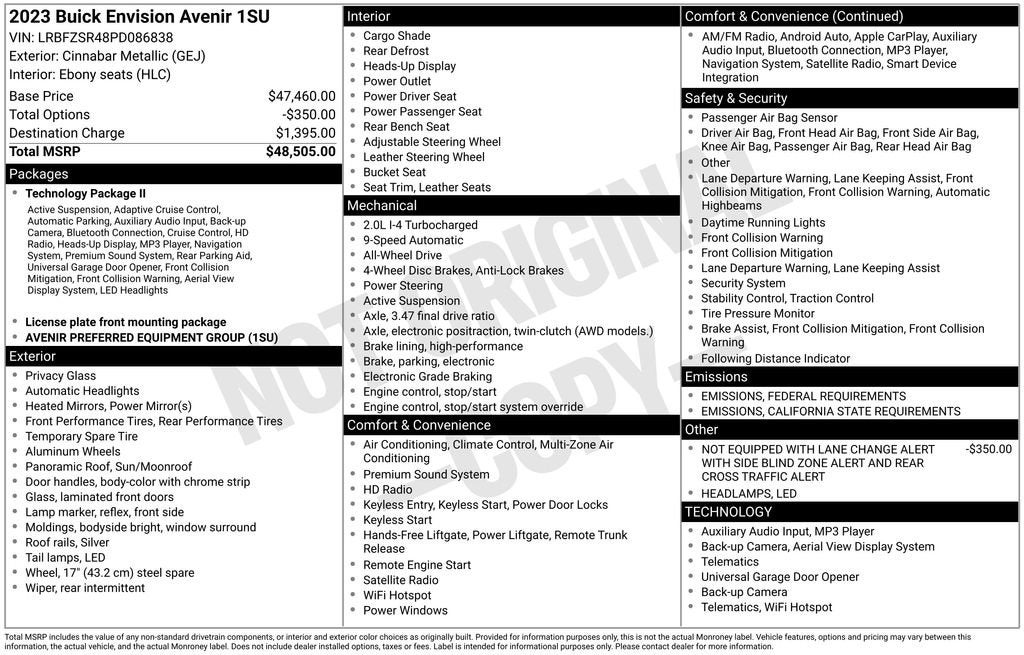 2023 Buick Envision Avenir