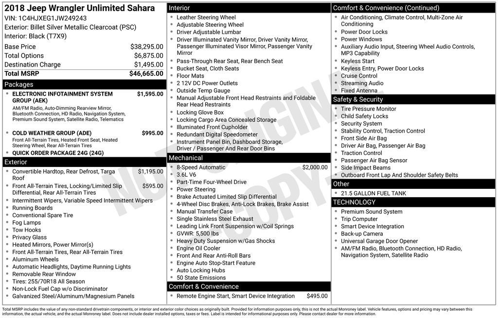 2018 Jeep Wrangler Unlimited Sahara