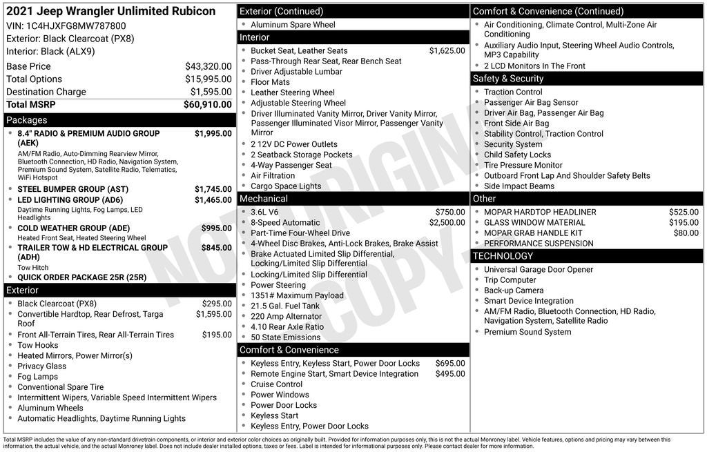 2021 Jeep Wrangler Unlimited Rubicon