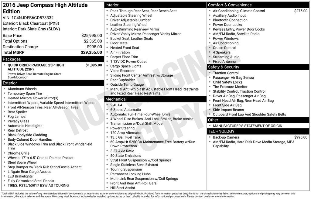 2016 Jeep Compass Latitude