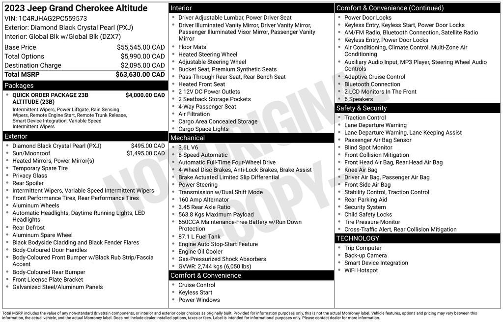 2023 Jeep Grand Cherokee Altitude X