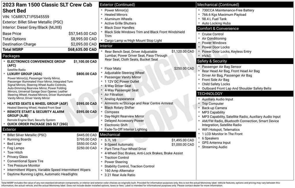 2023 RAM 1500 Classic Base