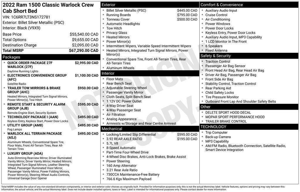 2022 RAM 1500 Classic Warlock