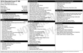 2016 Chevrolet Cruze LT