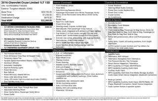 2016 Chevrolet Cruze Limited 1LT