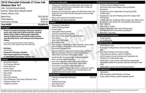 2010 Chevrolet Colorado 1LT