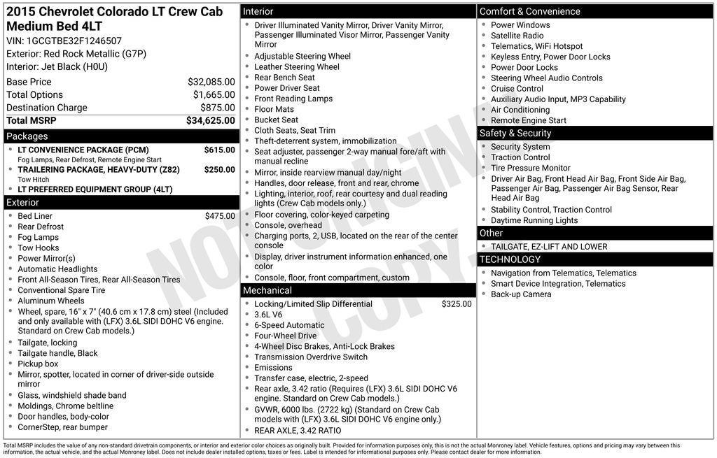 2015 Chevrolet Colorado LT