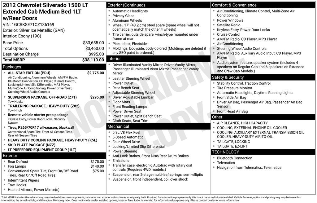 2012 Chevrolet Silverado 1500 LT