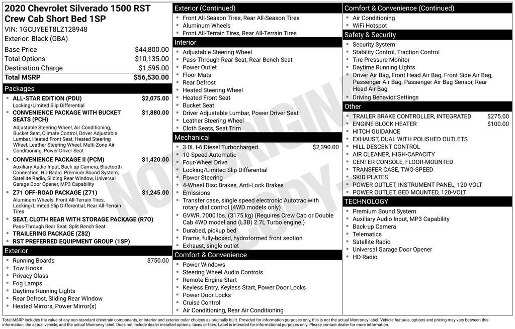 2020 Chevrolet Silverado 1500 RST