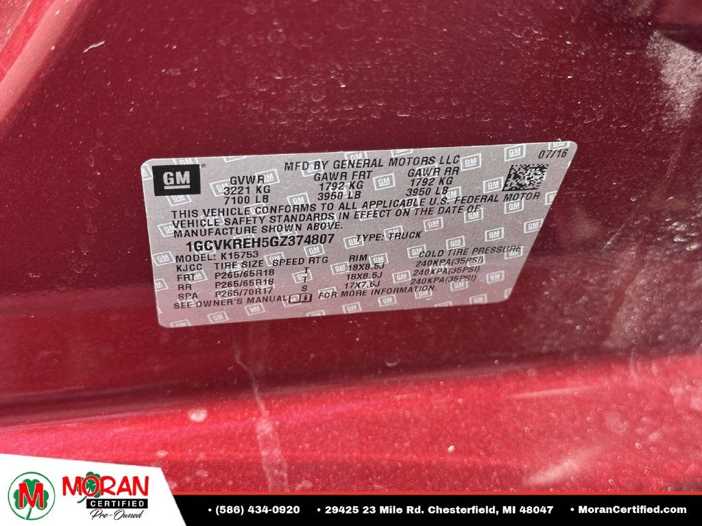 2016 Chevrolet Silverado 1500 LT LT1