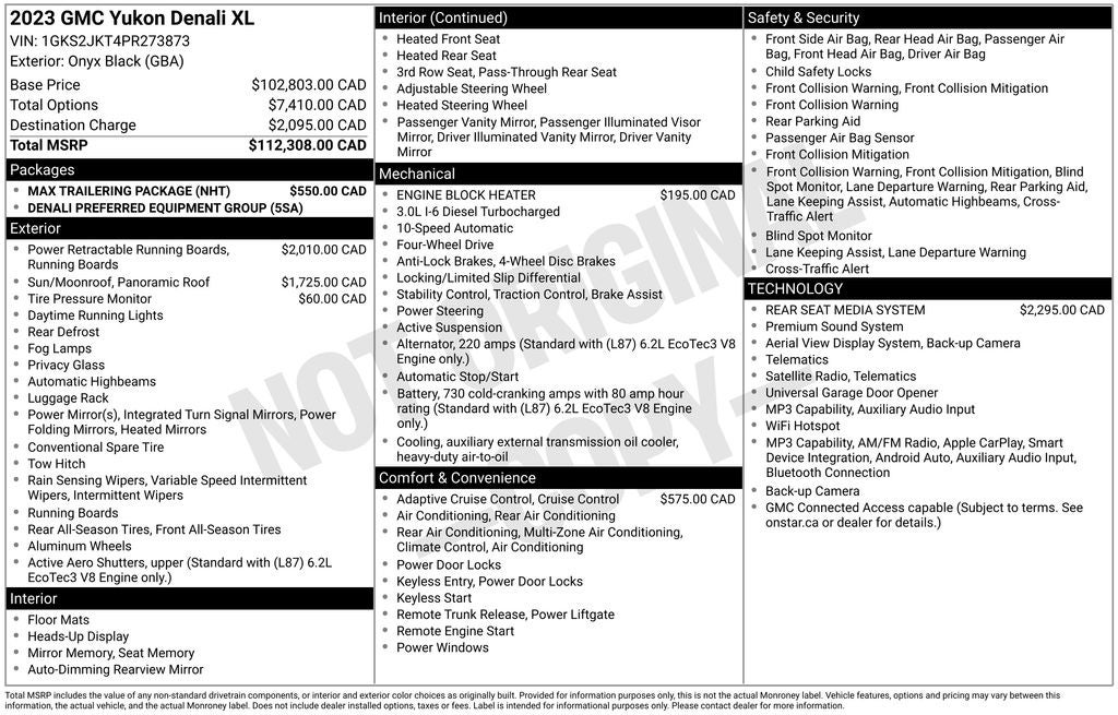 2023 GMC Yukon XL Base