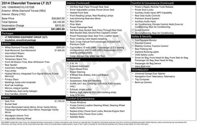 2014 Chevrolet Traverse 2LT 2LT