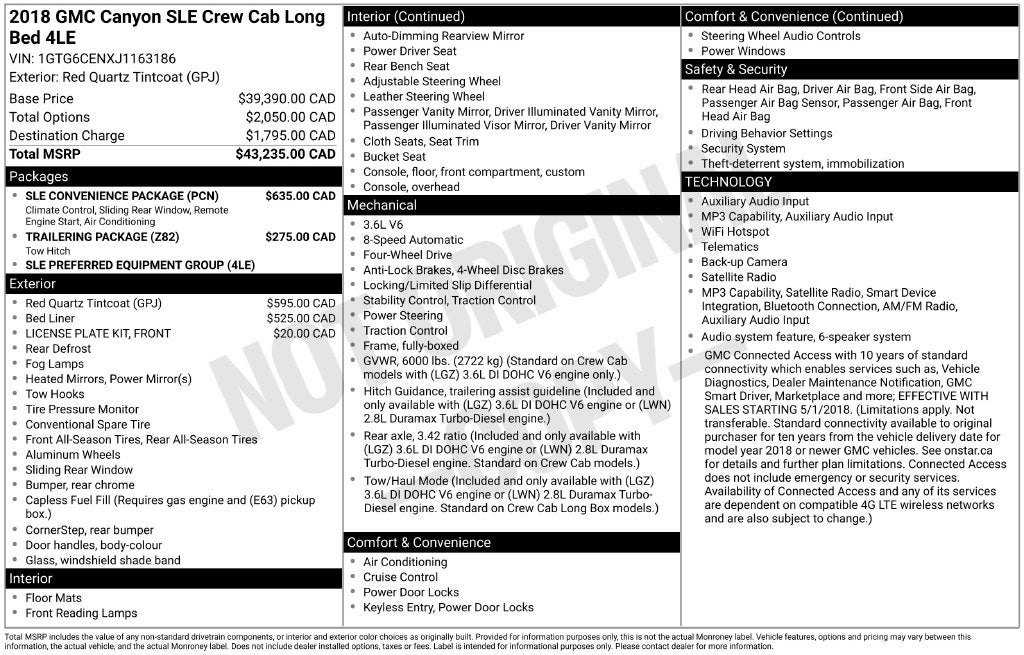 2018 GMC Canyon Base