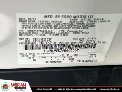 2015 Lincoln MKS Base