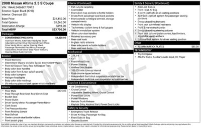 2008 Nissan Altima 2.5 S