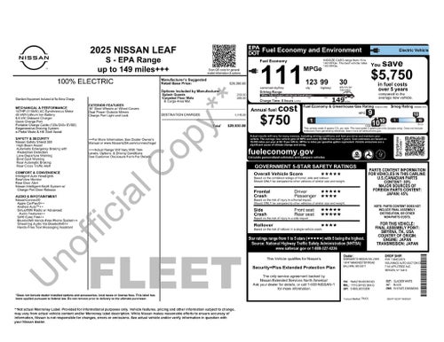 2025 Nissan Leaf S