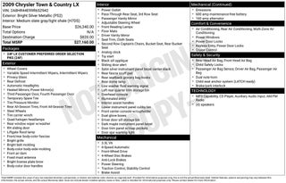 2009 Chrysler Town &amp; Country LX