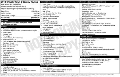 2013 Chrysler Town & Country Touring