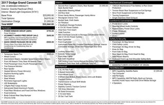 2017 Dodge Grand Caravan SE