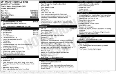 2010 GMC Terrain SLE-2