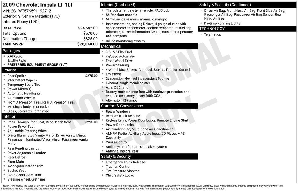 2009 Chevrolet Impala LT