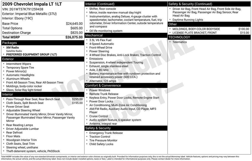2009 Chevrolet Impala LT