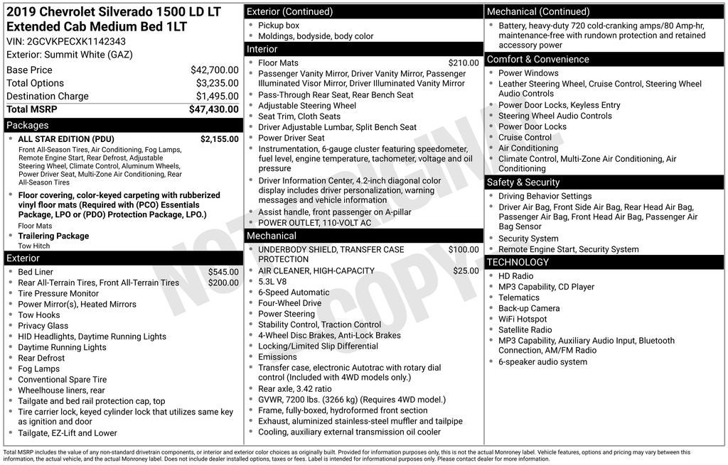 2019 Chevrolet Silverado 1500 LD LT