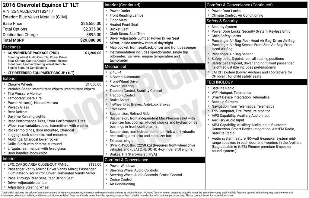 2016 Chevrolet Equinox LT