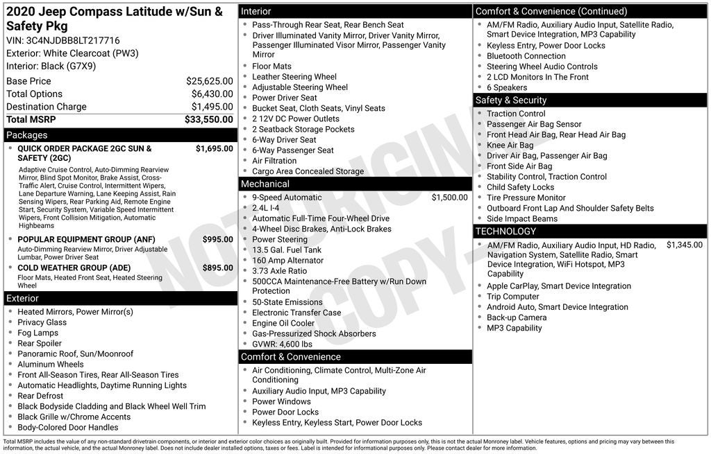 2020 Jeep Compass Latitude