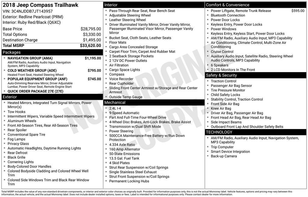 2018 Jeep Compass Trailhawk