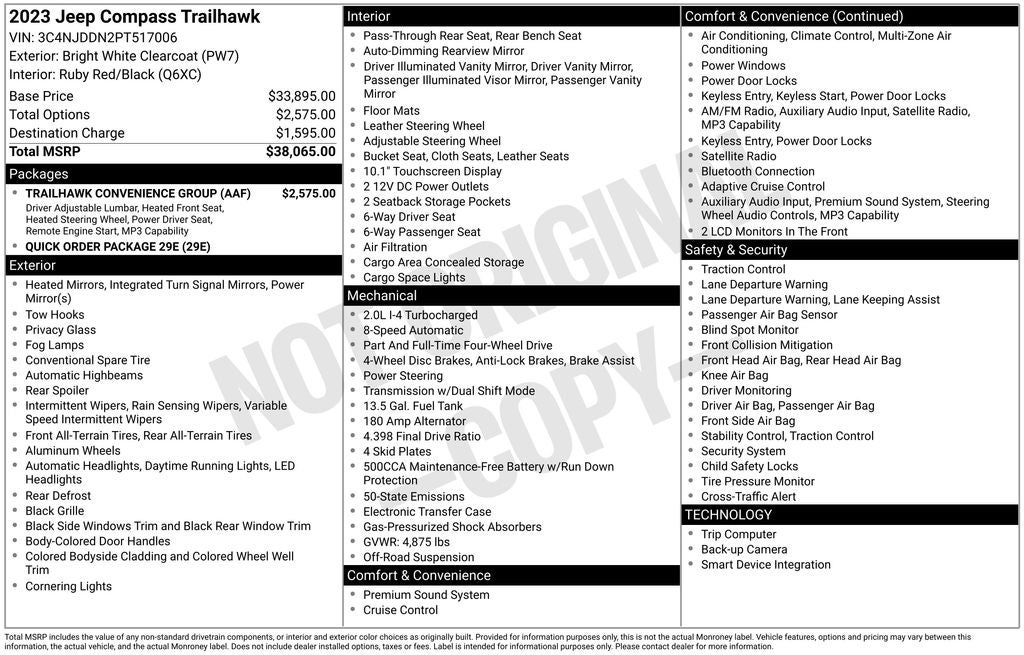 2023 Jeep Compass Trailhawk